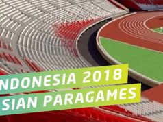 arti makna filosofi maksud tujuan logo maskot asian para games 2018 indonesia jakarta bentuk gambar simbol lambang slogan semboyan tagline warna font huruf