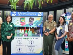 PT Unilever Indonesia Tbk memperkenalkan Refill Station untuk mengurangi sampah plastik