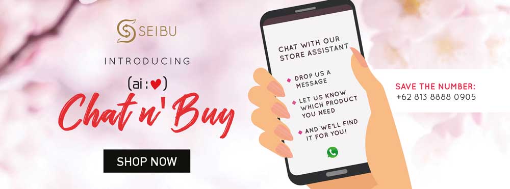 SEIBU Department Store memperkenalkan fitur "Chat & Buy" untuk berbelanja online dari rumah