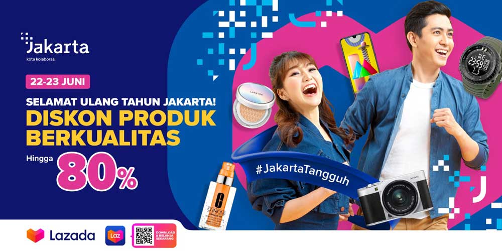 Lazada turut berpartisipasi dalam Jakarta Great Online Sale (JGOS) tawarkan banyak promosi diskon menarik