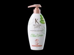 Produk perawatan diri K Natural White Brightening Body Wash manfaat kandungan