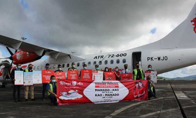 Wings Air member Lion Air Group meresmikan penerbangan rute Manado - Kao - Manado