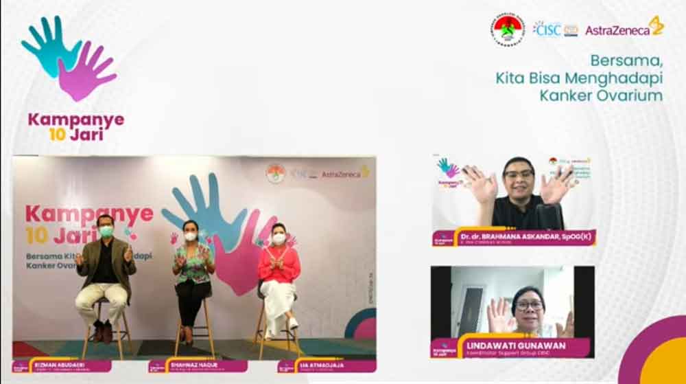 AstraZeneca Indonesia CISC HOGI Kampanye 10 Jari kanker ovarium deteksi dini
