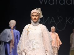 Wardah show desainer merek lokal muslimah muslim fashion festival muffest
